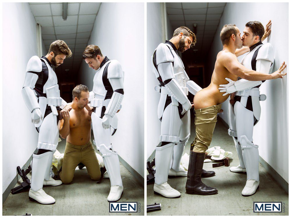 Luke Adams Stormtrooper ganbang group orgy gay anal sex MEN fucking Star Wars parody xxx7