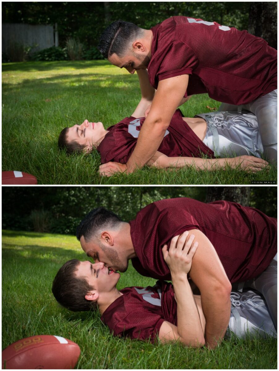 Sexy football players fucking, football kit sex, jocks kissing, Kory Houston and Andrew Fitch fuck, Icon Male xxx free gay porn videos and pics.8