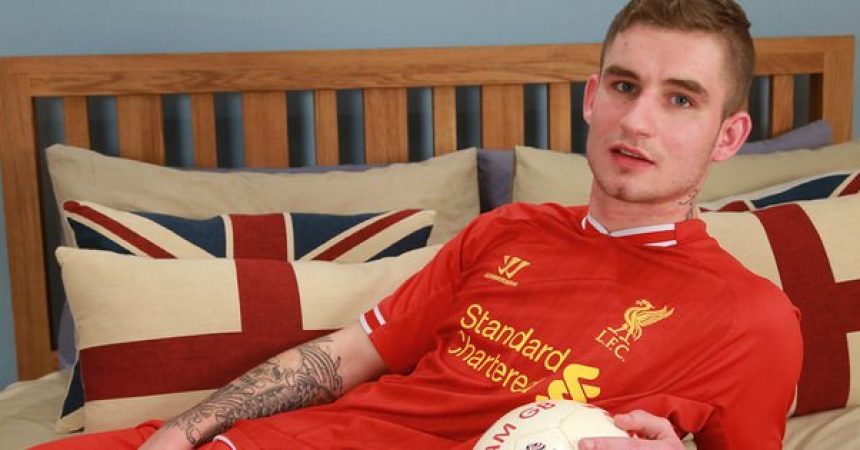 Gay soccer kit lad