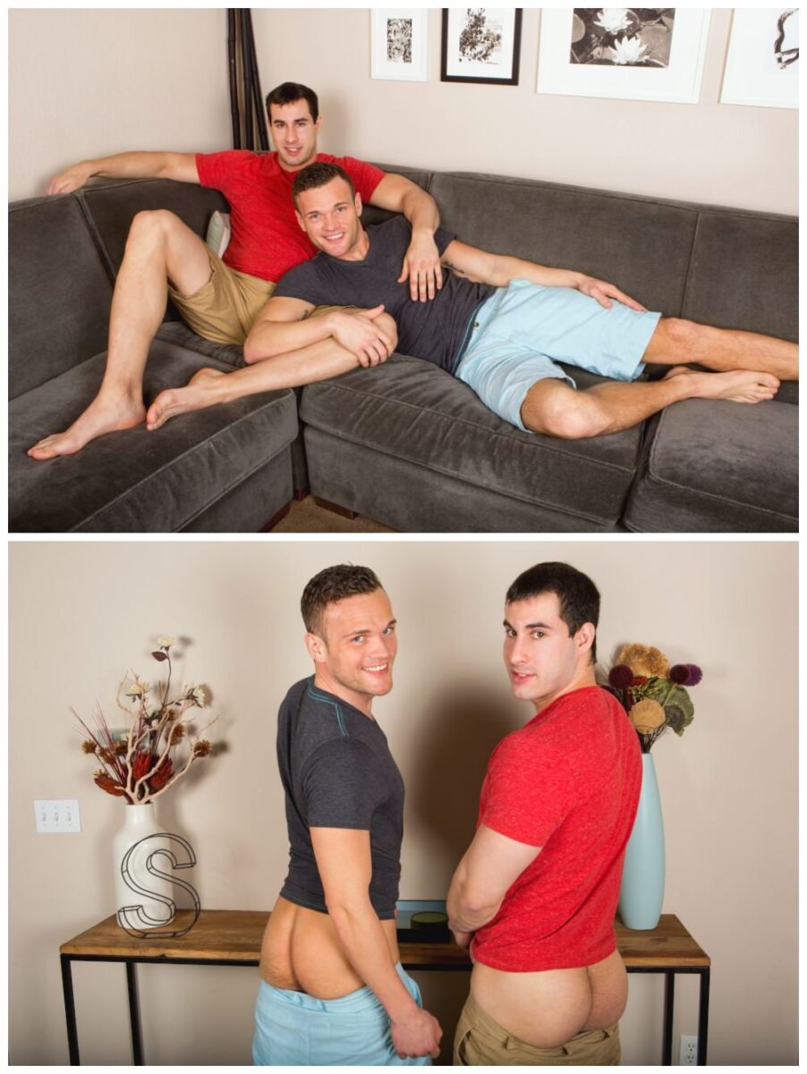 Randy & Sean flip flop fuck bareback, raw anal sex, oral action gay porn, cum breeding crempie, muscle jocks fucking Sean Cody xxx1