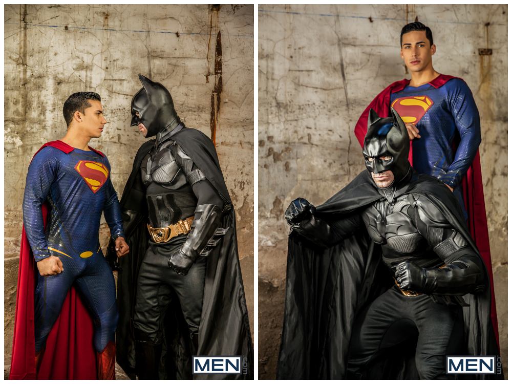 Batman Vs Superman A Gay Porn Parody, Superman fucks Batman gay orgy muscle men fucking Allen King, Trenton Ducati, Topher DiMaggio xxx free gay porn.2