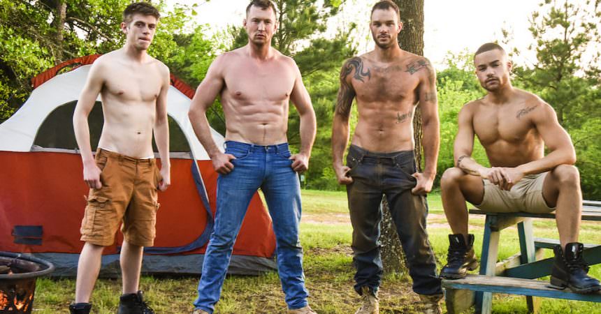 Big Cock Outdoor Foursome Big Cock Outdoor Foursome
